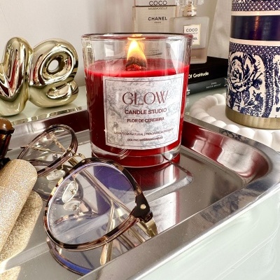 Vela Glow Flor de Cerejeira