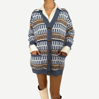 Cardigan Knit Essential – Azul