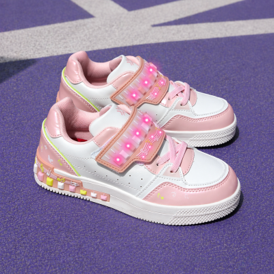 Buckhead Star Ténis Menina com Luzes LED – Rosa