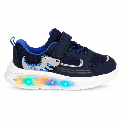 Buckhead Dino Sport Ténis Menino com Luzes LED – Azul