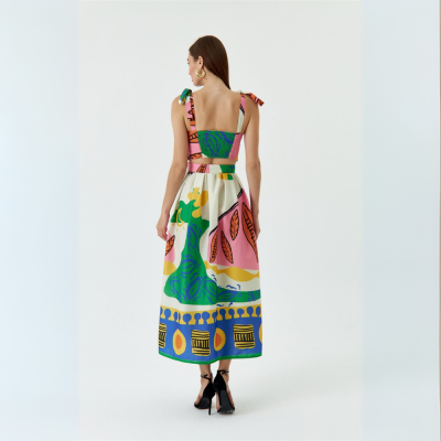 Conjunto Printed Crop – Verde