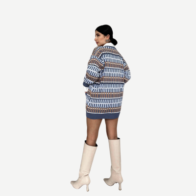 Cardigan Knit Essential – Azul