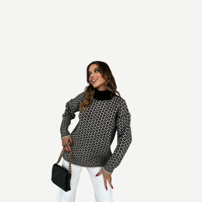 Camisola Knit Pattern – Preto & Branco
