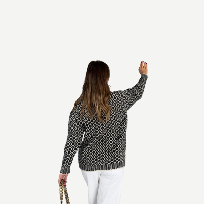 Camisola Knit Pattern – Preto & Branco