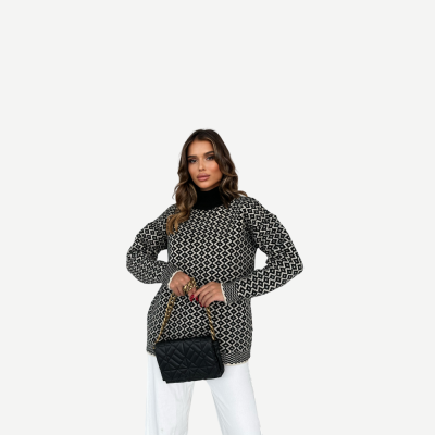 Camisola Knit Pattern – Preto & Branco