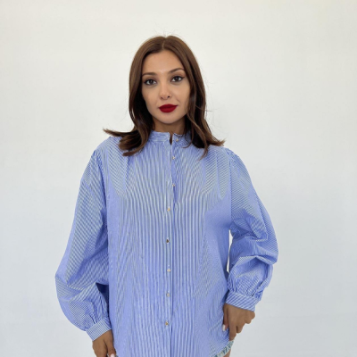 Camisa Listrada Classic – Azul & Branco