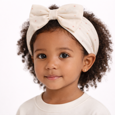 Fita de Cabelo com Laço  – Elástica e Confortável