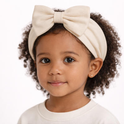 Fita de Cabelo  com Laço – Elástica e Confortável