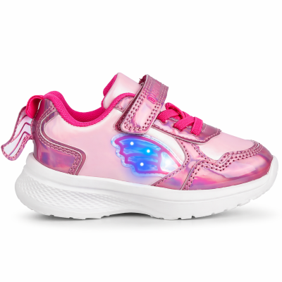 Buckhead Rosa Shine Ténis Menina com Luzes LED – Rosa