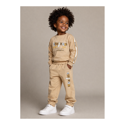 Conjunto Casual  de 2 Peças – Bege