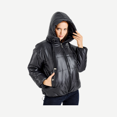 Casaco Hooded Essential – Preto