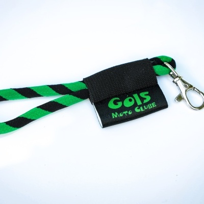 Porta Chaves em Tecido com elástico preto