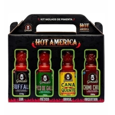 Kit Molhos de Pimenta Hot America