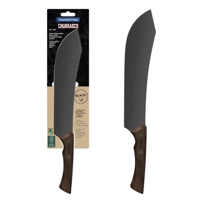Faca de Carne Black Collection Tramontina em aço inoxidável 25 cm