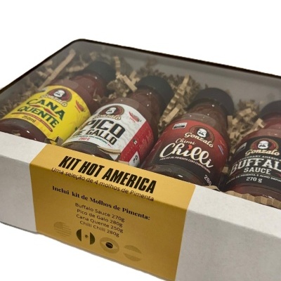Kit Molhos de Pimenta Hot America