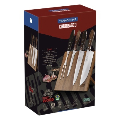 Kit para Churrasco Tramontina com Suporte Magnético