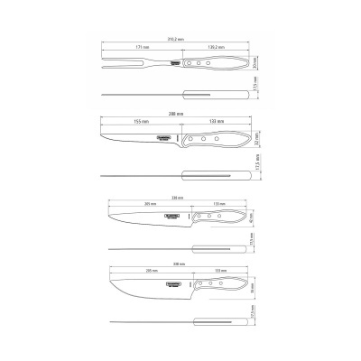 Kit para Churrasco Tramontina com Suporte Magnético