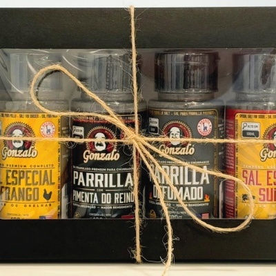 Kit Mini Sal  para Churrasco Premium 4x100g