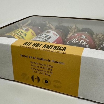 Kit Molhos de Pimenta Hot America