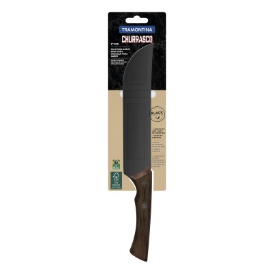 Faca de Carne Black Collection Tramontina em aço inoxidável 20 cm