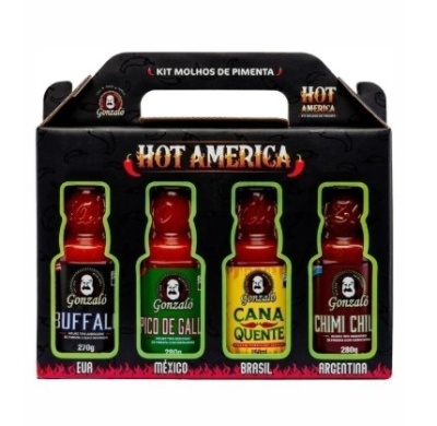 Kit Molhos de Pimenta Hot America