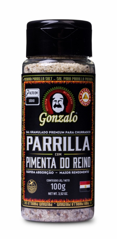 Sal Parrilla Premium com Pimenta do Reino 100g
