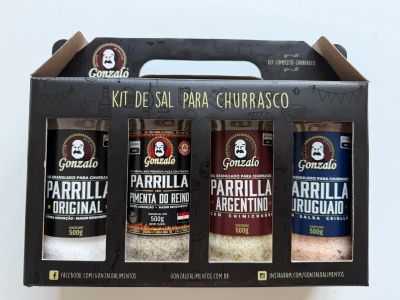 Kit de Sal  para Churrasco Premium 4x500g (MIX1)