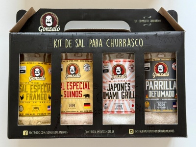 Kit de Sal  para Churrasco Premium 4x500g (MIX2)