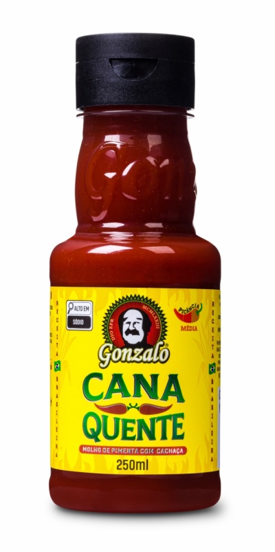 Molho de Pimenta Cana Quente  com Cachaça 250g