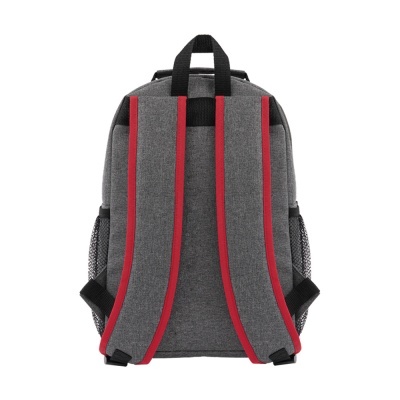 Mochila Térmica Cinza/Vermelho 15L - 26x17x36 cm
