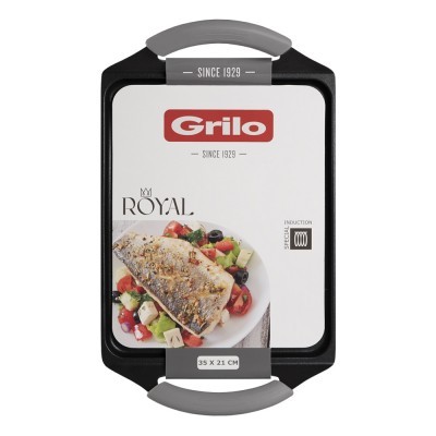 Grelhador Retangular Ondulado Royal 35x21 cm Grelhador Retangular Ondulado Royal 35x21 cm