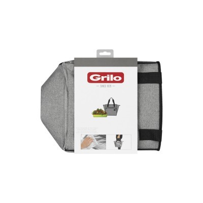 Bolsa Térmica Cinza/Preto 4L - 24x15x26 cm