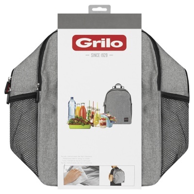 Mochila Térmica Cinza/Preto 18L - 30x15x41 cm