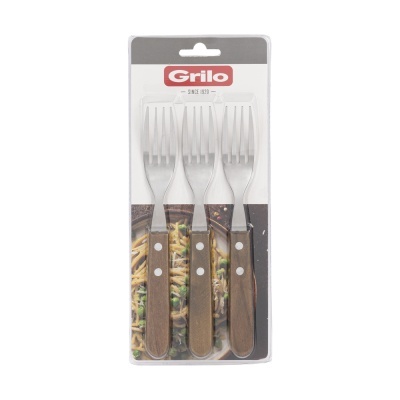 Pack 3 Garfos para Churrasco - Madeira