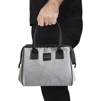 Bolsa Térmica Cinza/Preto 4.5L - 23x19.5x22 cm Bolsa Térmica Cinza/Preto 4.5L - 23x19.5x22 cm