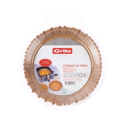 Forma de Papel Redonda para Air Fryer Ø16 cm - 50 Unidades Forma de Papel Redonda para Air Fryer Ø16 cm - 50 Unidades