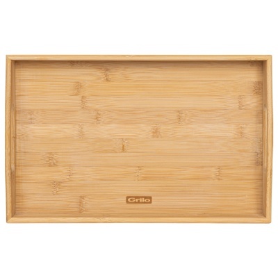 Tabuleiro de Servir em Madeira de Bambu 39x25 cm