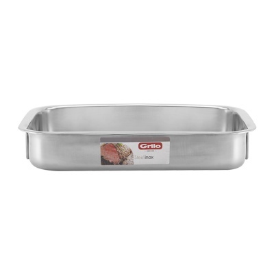 Tabuleiro com Asas Steelinox 35x26 cm Tabuleiro com Asas Steelinox 35x26 cm
