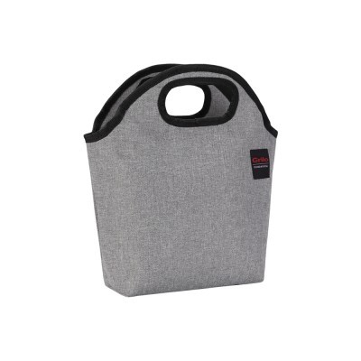 Bolsa Térmica Cinza/Preto 6L - 20x12x32 cm