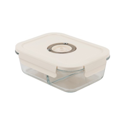 Caixa de Vácuo em Vidro com Divisória 1020 ml Caixa de Vácuo em Vidro com Divisória 1020 ml