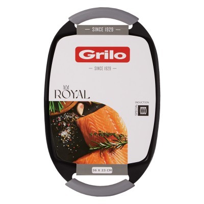 Grelhador Oval Liso Royal 36x23 cm