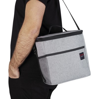 Mala Térmica Cinza/Preto 12L - 26x18x27 cm