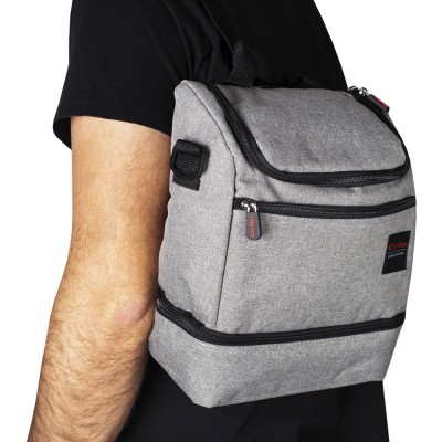 Bolsa Térmica Cinza/Preto 5L - 24x12x29 cm Bolsa Térmica Cinza/Preto 5L - 24x12x29 cm