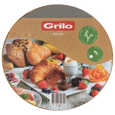 Tabuleiro de Servir em Madeira de Bambu Ø39 cm