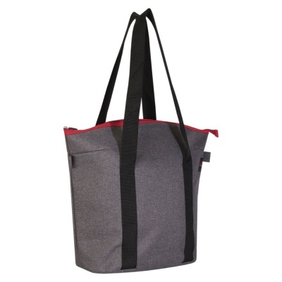 Mala Térmica Cinza/Vermelho 20L - 35x22x40 cm