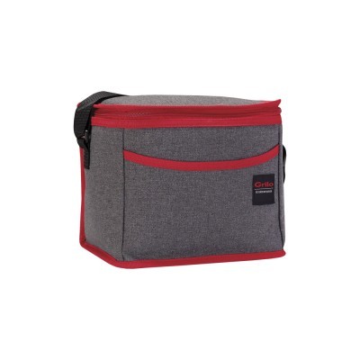 Bolsa Térmica Cinza/Vermelho 8L - 24x17x20 cm Bolsa Térmica Cinza/Vermelho 8L - 24x17x20 cm
