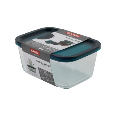 Caixa de Vácuo Retangular em Vidro 1320 ml Caixa de Vácuo Retangular em Vidro 1320 ml