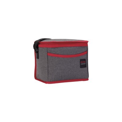 Bolsa Térmica Cinza/Vermelho 5L - 22.5x15.5x18 cm