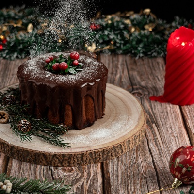 Bolo de Chocolate Natalício