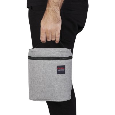 Bolsa Térmica Cinza/Preto 4L - 19x11x22 cm Bolsa Térmica Cinza/Preto 4L - 19x11x22 cm